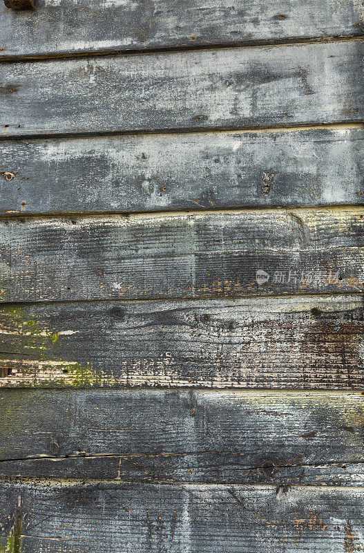 旧的垃圾陈年木背景。表面为饱经风霜的棕色木质纹理。