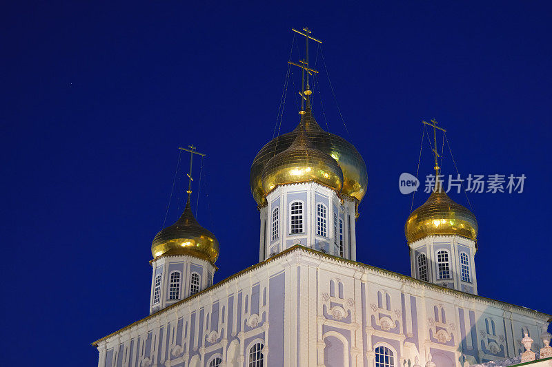 俄罗斯图拉。图拉克里姆林宫的圣母升天大教堂