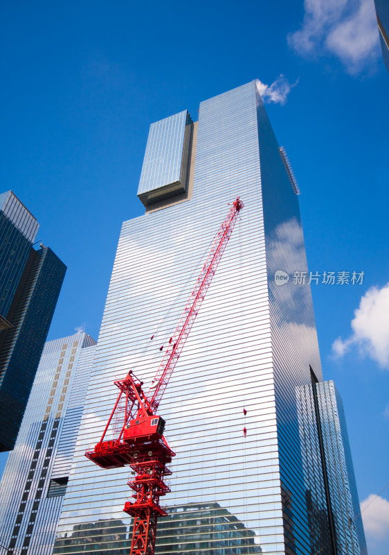 韩国首尔的一处建筑工地