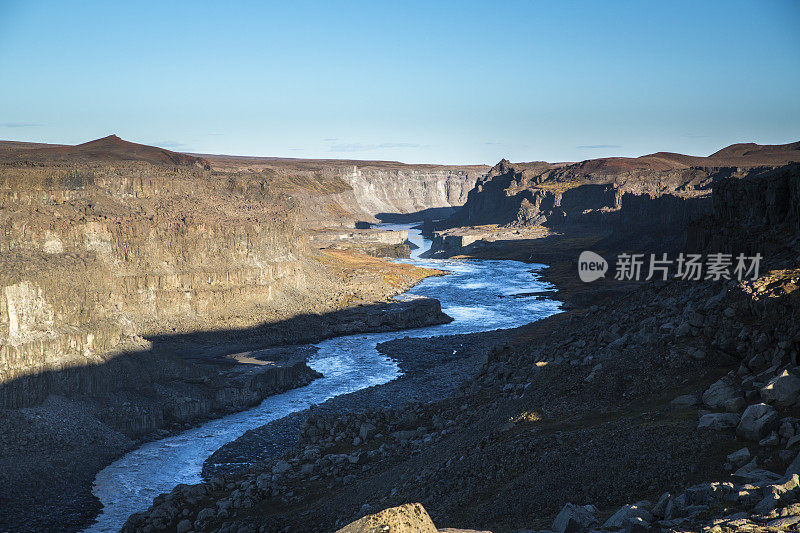 冰岛的Jokulsargljufur峡谷