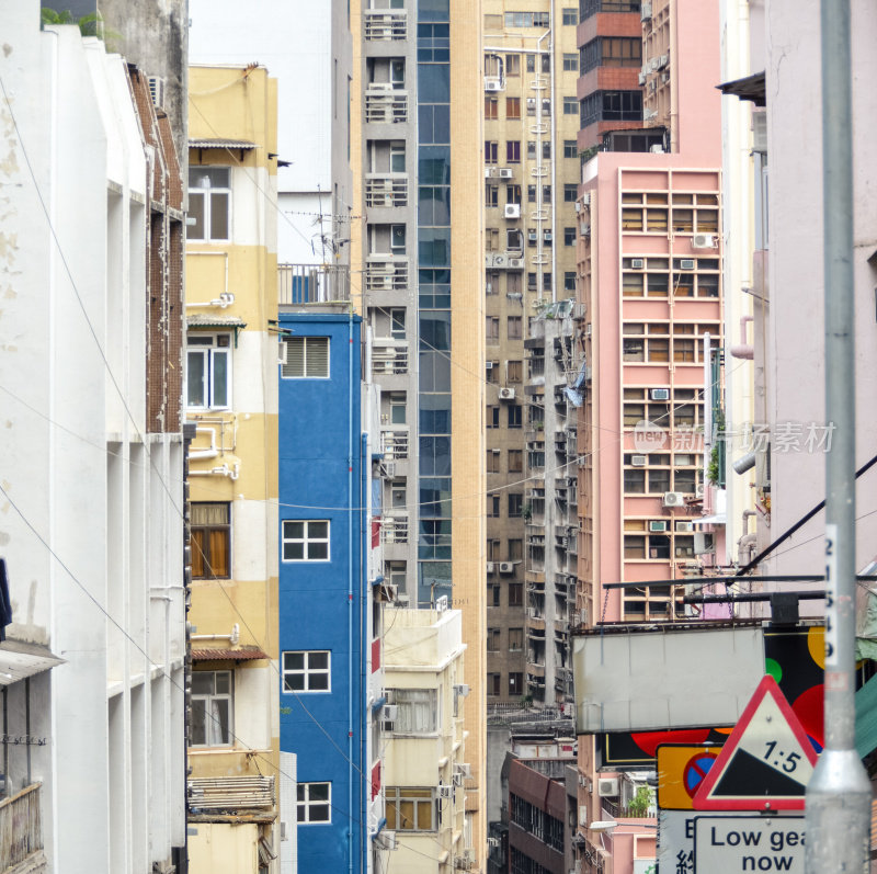 香港高密度的公寓建筑