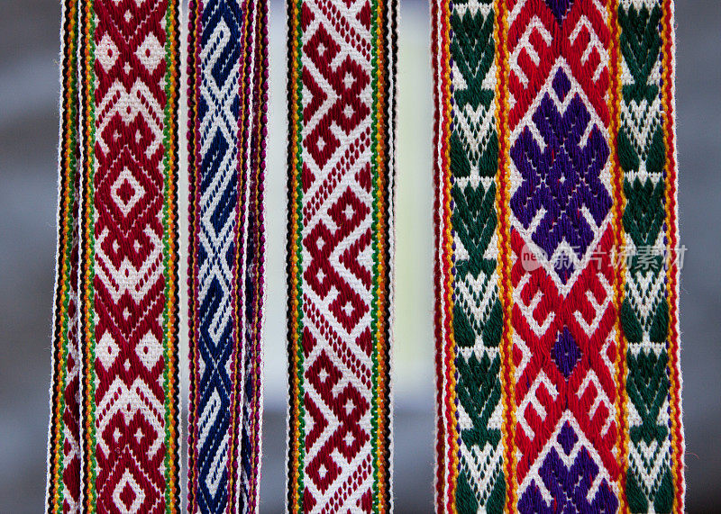 传统民间编织腰带