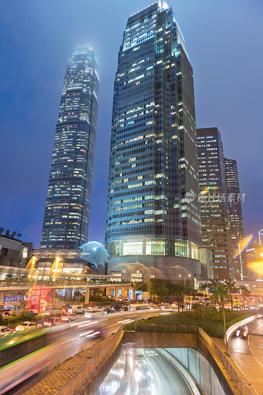 夜晚的香港，亚洲