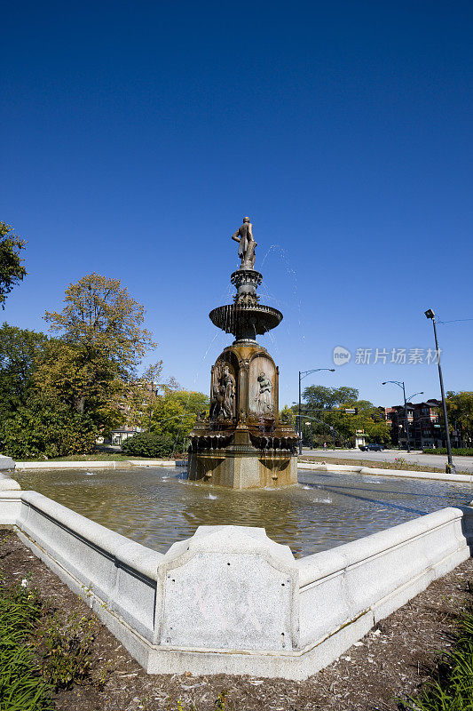芝加哥维多利亚时代的喷泉