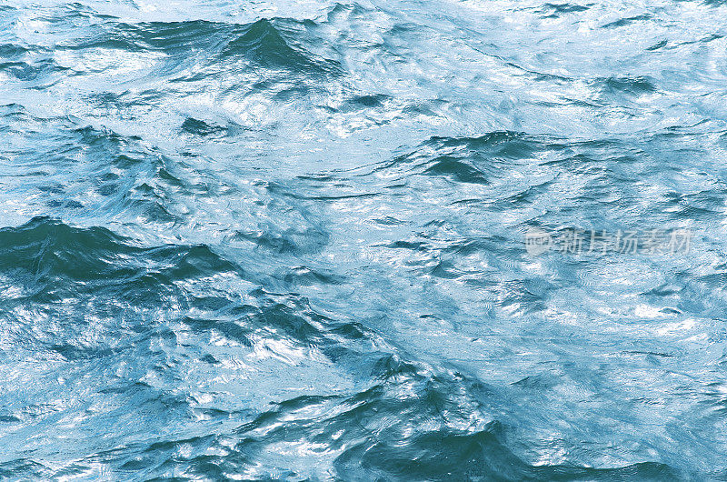 蓝色的水波纹表面背景