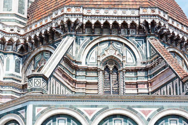 佛罗伦萨大教堂细节，托斯卡纳，意大利