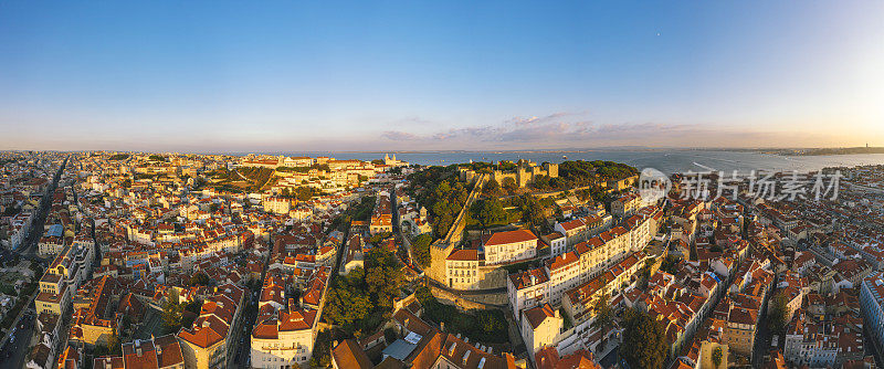 空中城市全景葡萄牙里斯本