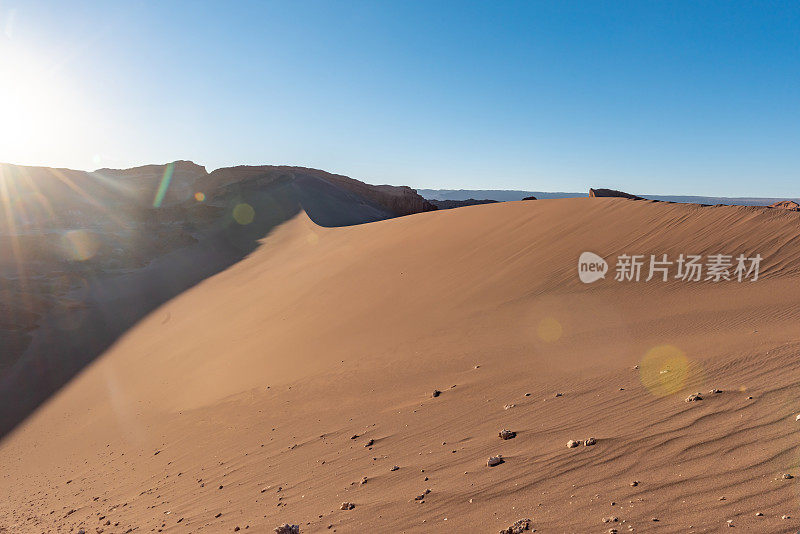 智利阿塔卡马沙漠月亮谷月亮谷圆形剧场的沙丘(月亮谷)