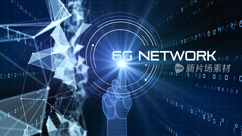 5G和AI技术，全球通信网络概念。