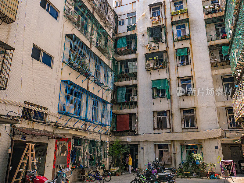 位于中国汕头市市中心的公寓楼。汕头市潮汕人在中国广东省