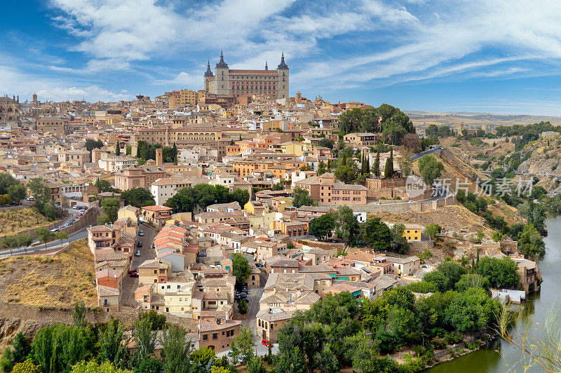 托莱多,西班牙城镇的风景
