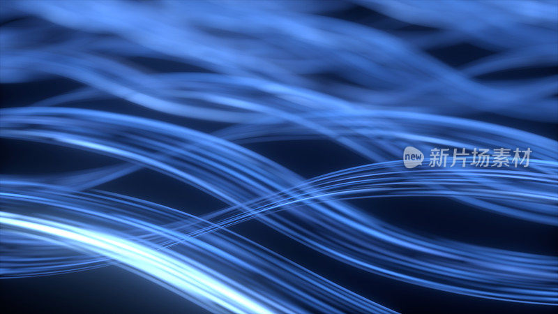 蓝色波浪抽象的技术背景