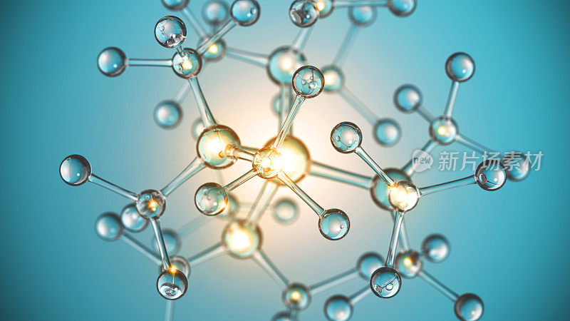 分子结构灯概念