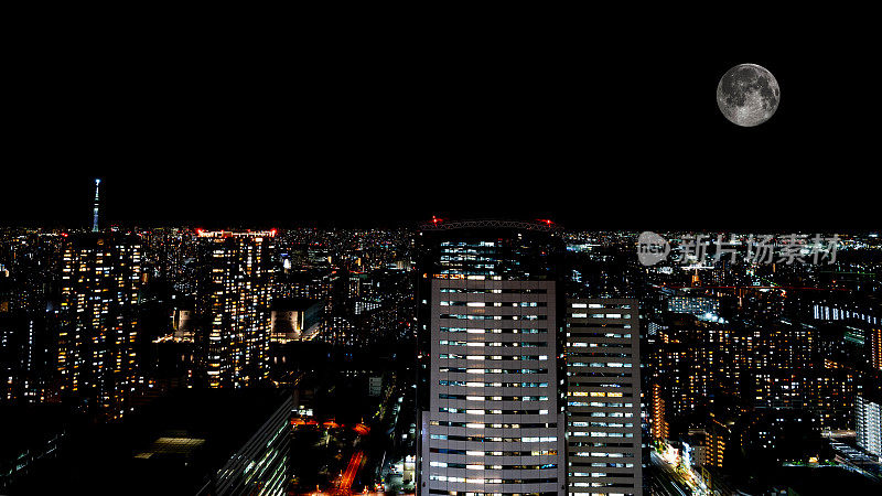 日本东京Koto市的夜景