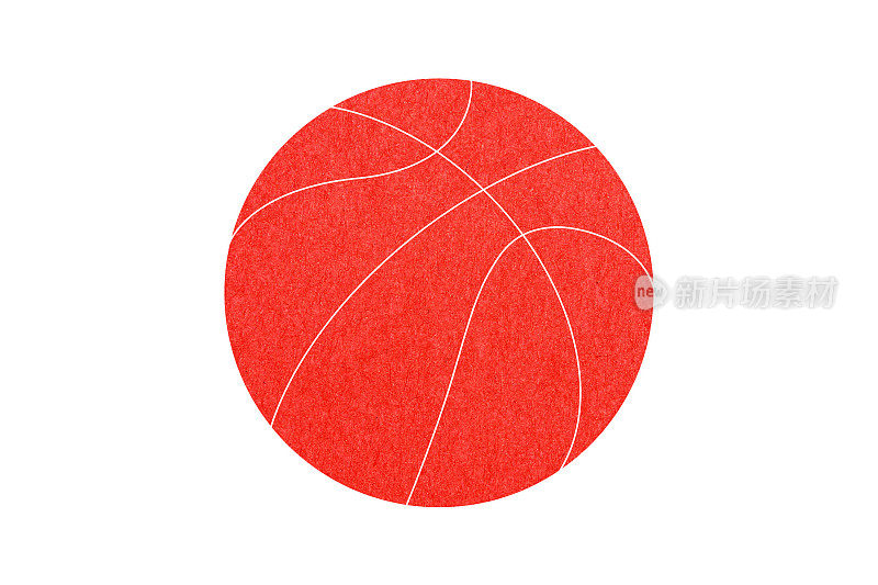 白色背景上的篮球插图