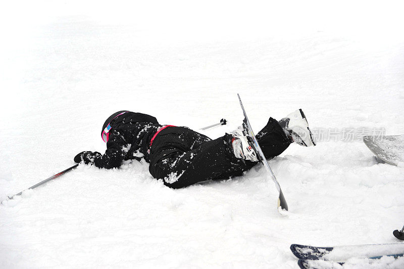 孤立的滑雪事故