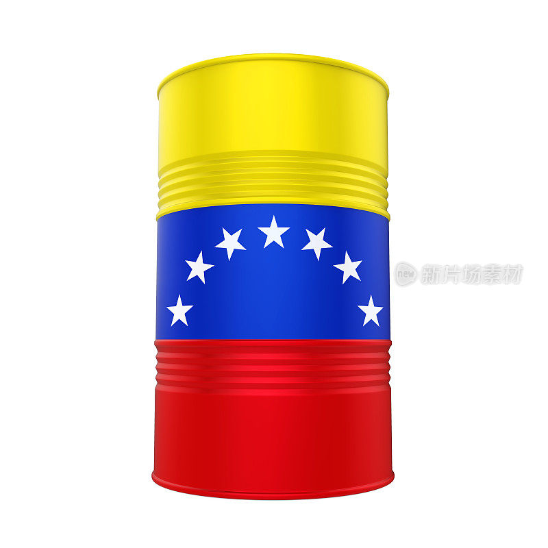 委内瑞拉国旗石油桶