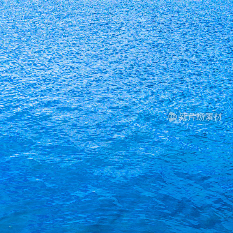 蓝色水面背景，纹理图案