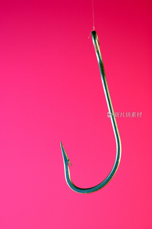 粉色鱼钩