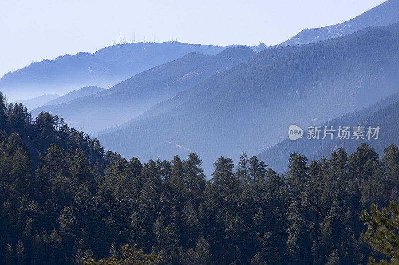 乌特山口在派克国家森林