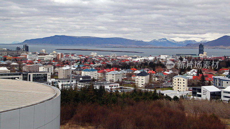 冰岛:普兰岛的雷克雅未克全景
