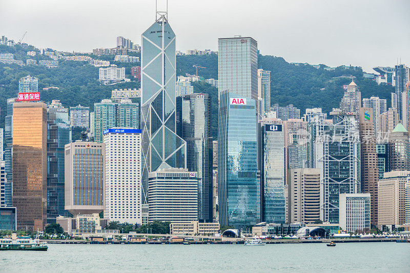 香港的城市景观和天际线