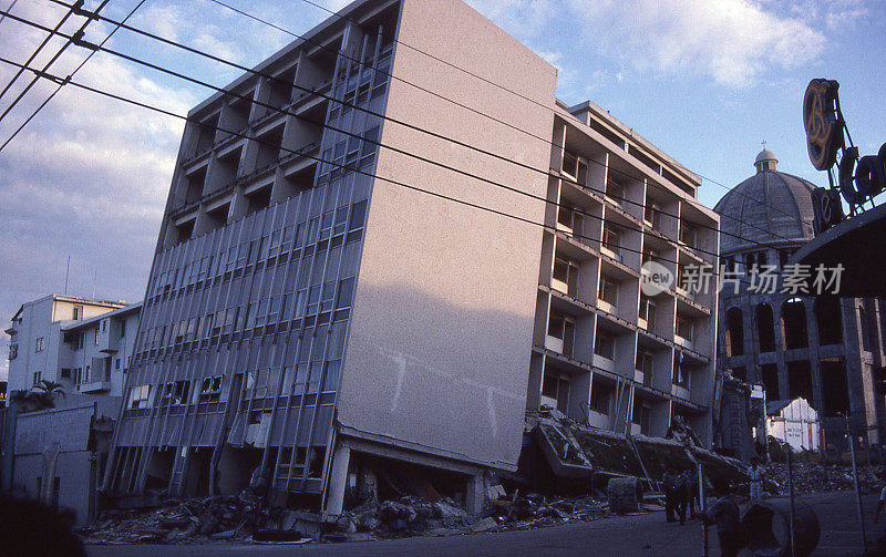 1985年地震破坏圣萨尔瓦多市中心中美洲萨尔瓦多