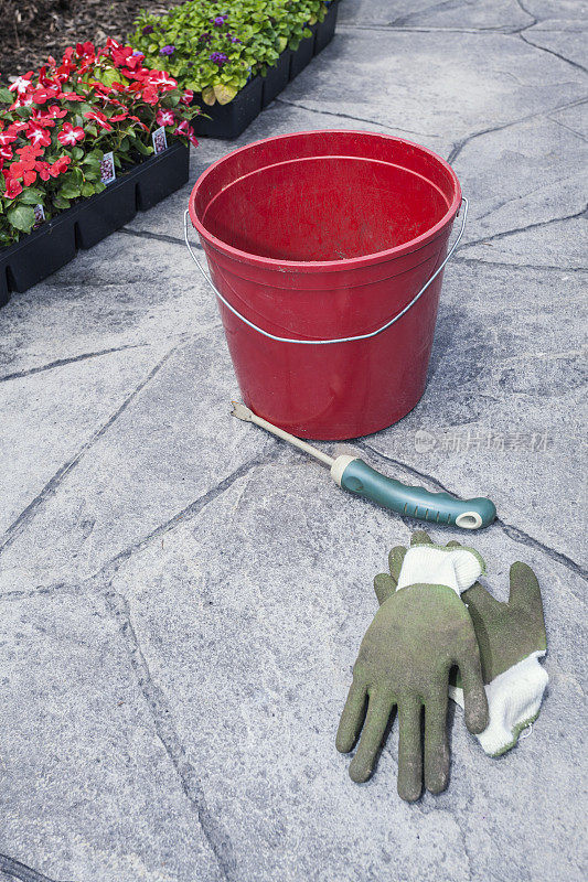 采购产品园艺工具-手套，采摘泥铲，桶种植花