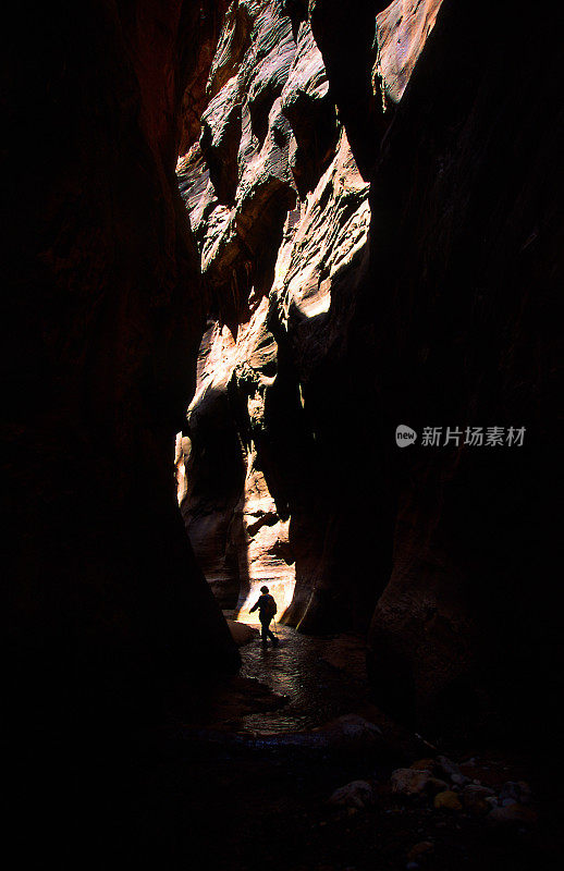 走在海峡里。