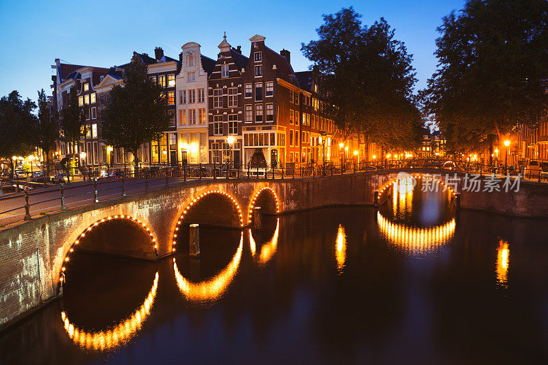 阿姆斯特丹在晚上