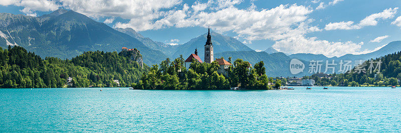 著名的温泉度假胜地布莱德湖。斯洛文尼亚