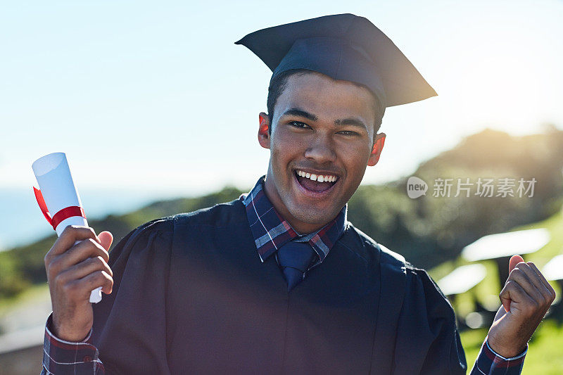 终于得到了我一直追求的学位!