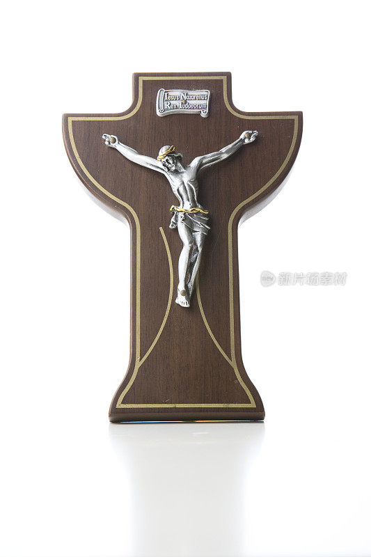 木制的神圣十字架耶稣基督