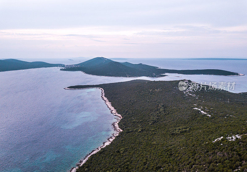 海岸线鸟瞰图