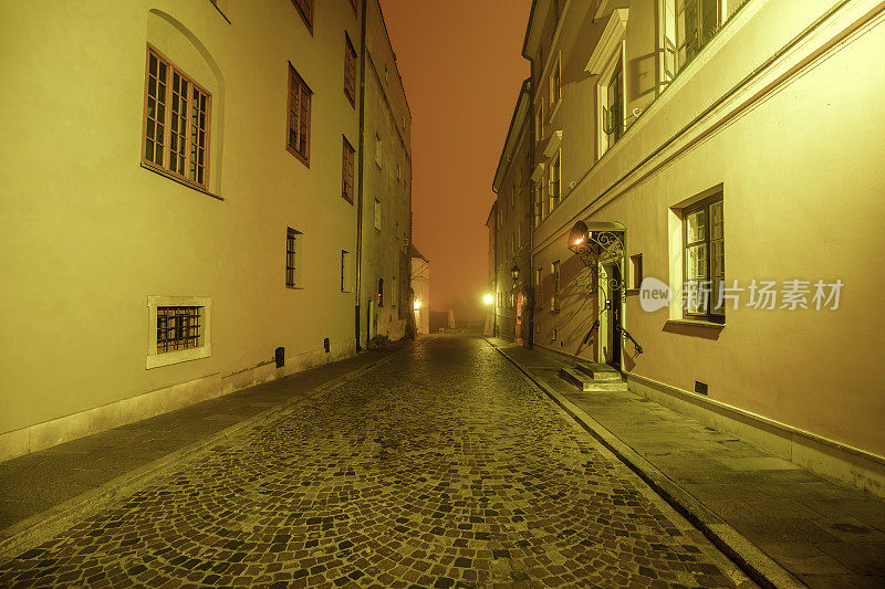 波兰华沙的夜城