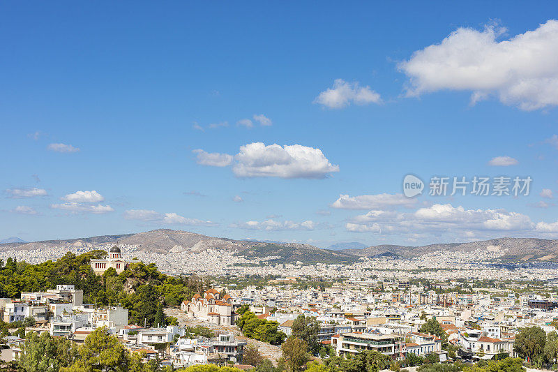 希腊雅典城全景