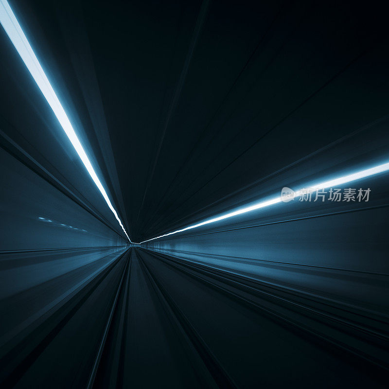 隧道速度运动灯光轨迹