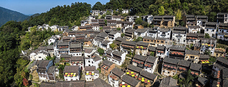 婺源黄陵古村落全景