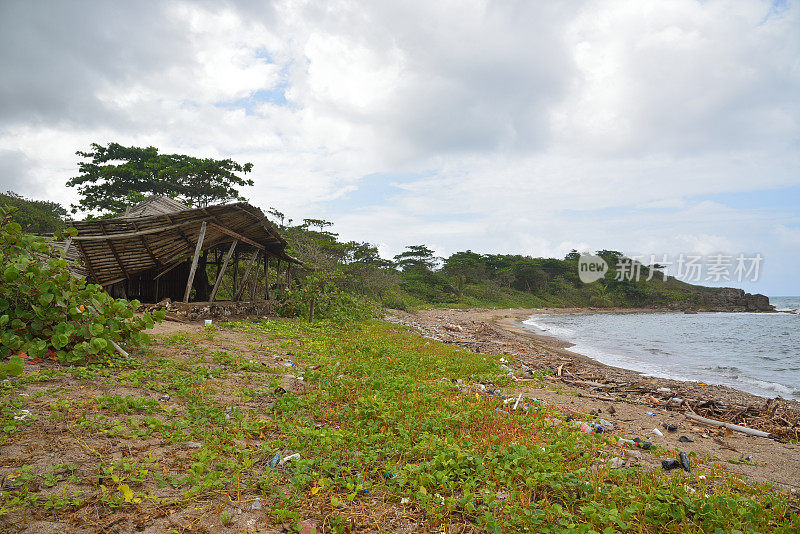 杰克湾海滩飓风破坏