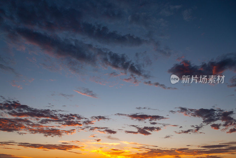 红色的夕阳背景