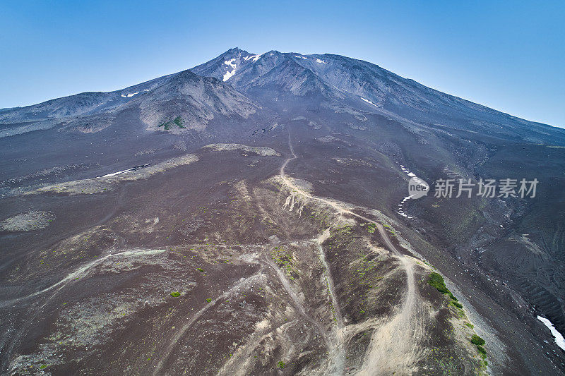 科兹尔斯基火山航拍。