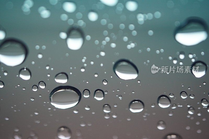 特写雨滴