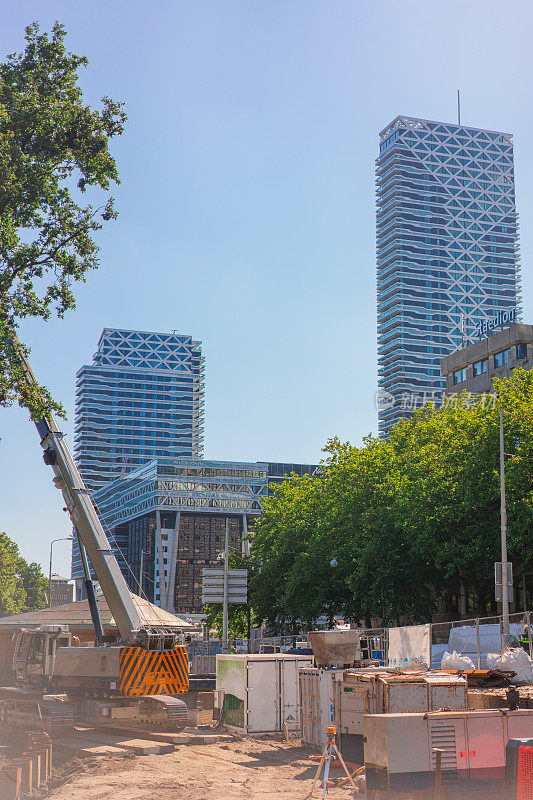 海牙市区的建筑工地