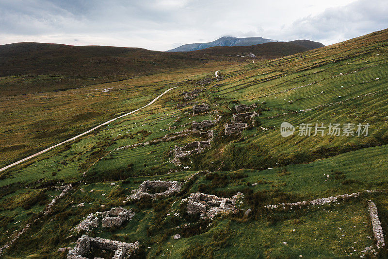 斯莱夫莫尔废弃村，阿基尔岛，爱尔兰