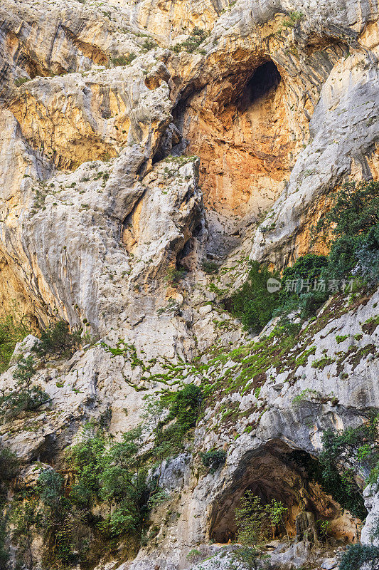 Gorropu峡谷，位于意大利撒丁岛中东部的Supramonte地区