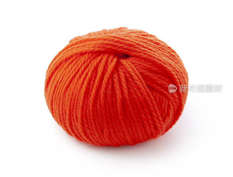 橙色羊毛球