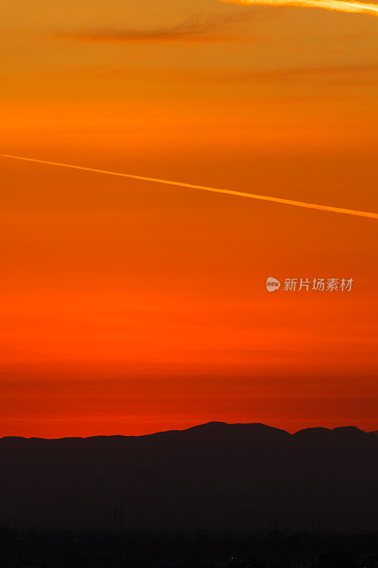 山上的日落风景