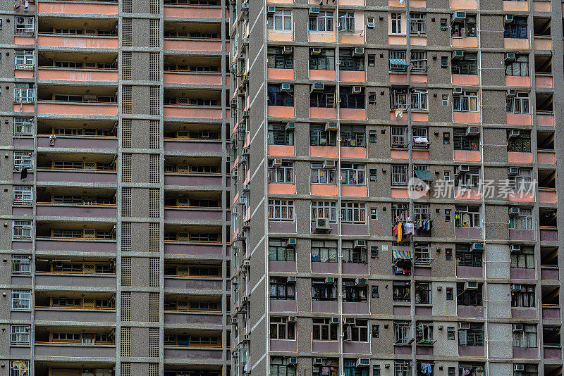 建筑立面在香港，住宅房地产