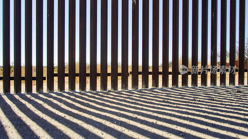 墨西哥和美国之间的国际边界的观点