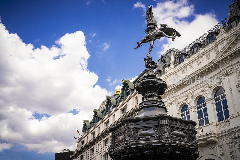 伦敦皮卡迪利广场雕像英国联合王国，大不列颠